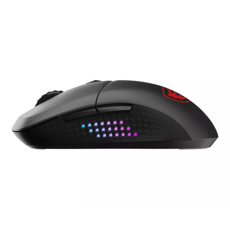 Rato gaming MSI VERSA 300 ELITE WIRELESS para destro RF Wireless + Bluetooth + USB Type-C ótico 26000 DPI