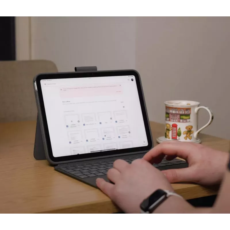 LOGITECH Combo Touch para iPad (10.ª geração) - Oxford cinzento - Qwerty UK