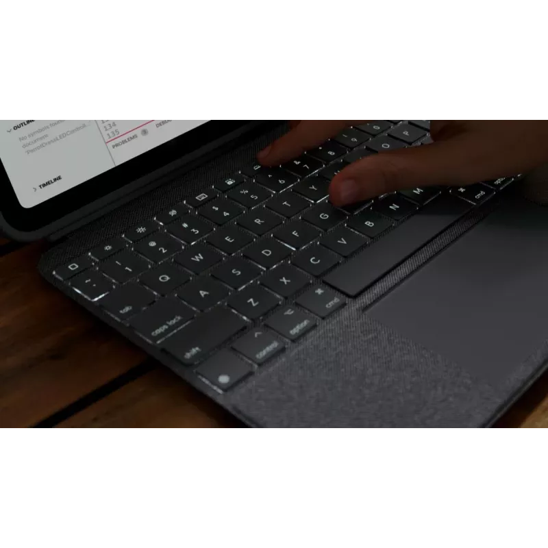 LOGITECH Combo Touch para iPad (10.ª geração) - Oxford cinzento - Qwerty UK