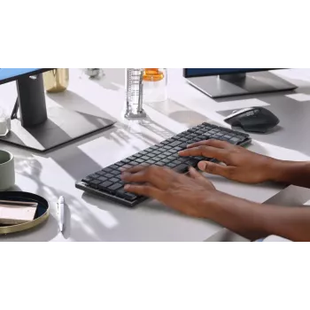 LOGITECH MX Mechanical teclado de desempenho sem fios com iluminação – Graphite, US International, QWERTY, tátil, silencioso