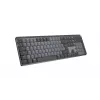 LOGITECH MX Mechanical teclado de desempenho sem fios com iluminação – Graphite, US International, QWERTY, tátil, silencioso