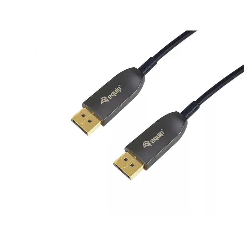 Equip 119441 cabo ótico ativo DisplayPort 1.4 (AOC), macho/macho, 15 m, 8K/60Hz, HDCP, preto