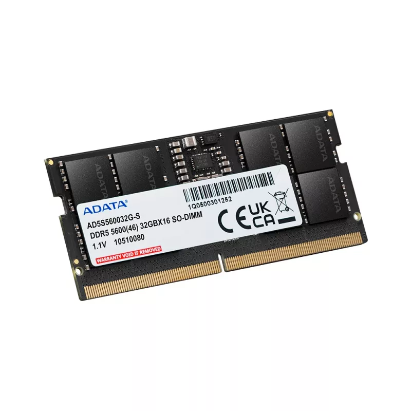 SO-DIMM 16 GB DDR5-5600, memória RAM preta, AD5S560016G-S, Premier Tray