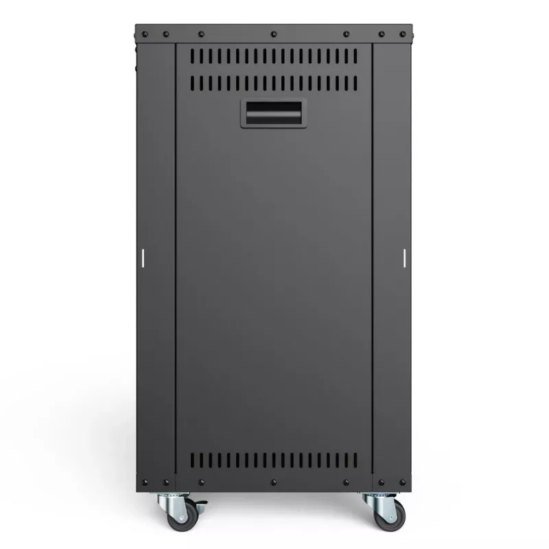 Rack AVS 16U DIGITUS 780x507x460 mm furos roscados rodas preto