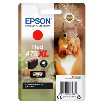 Epson Squirrel embalagem individual vermelho 478XL Claria Photo HD tinta