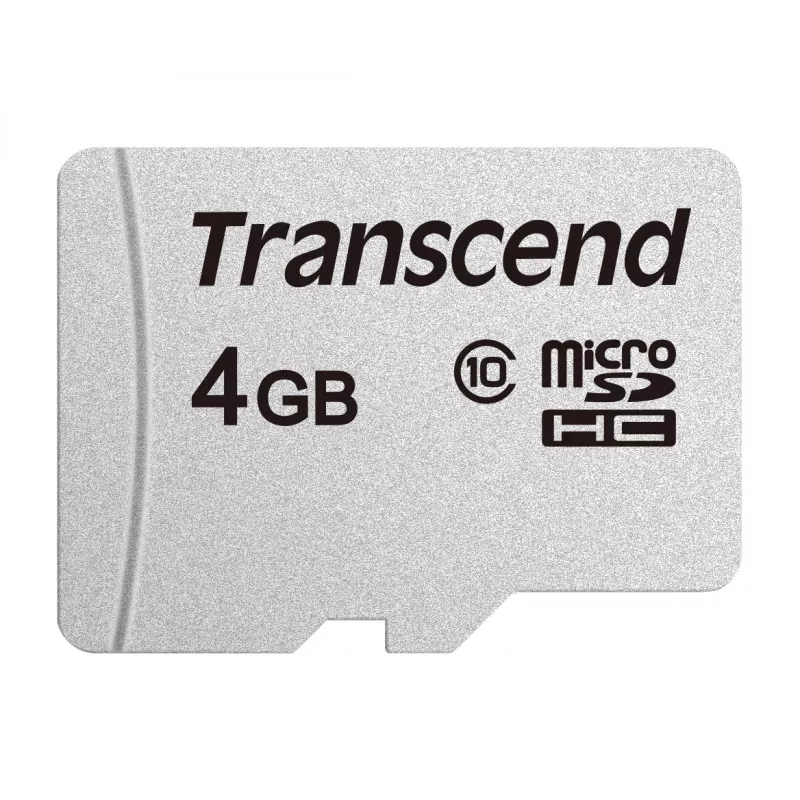 TRANSCEND Cartão Micro SDHC 300S 4 GB UHS-I U1 sem adaptador