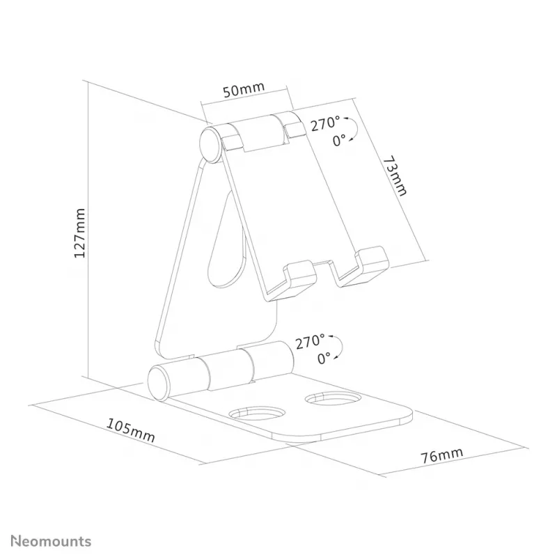 Suporte para telemóvel Neomounts DS10-160SL1 até 7