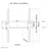 Suporte de parede para TV Neomounts FPMA-W350 preto 32-55