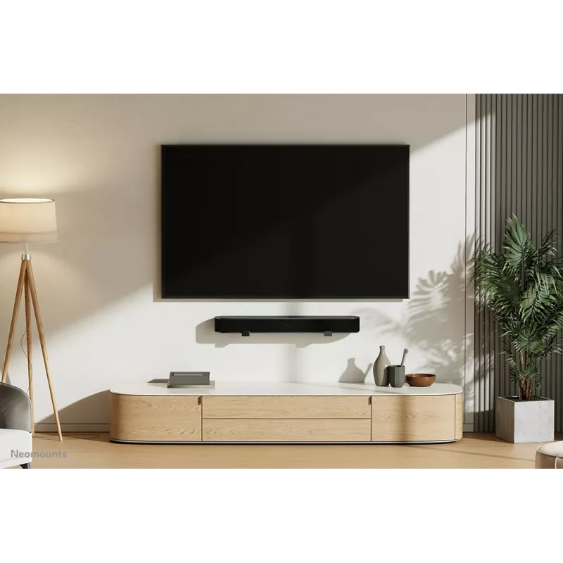 Suporte de parede para videobar/soundbar Neomounts AWL29-550BL1 – máx. 15 kg – universal