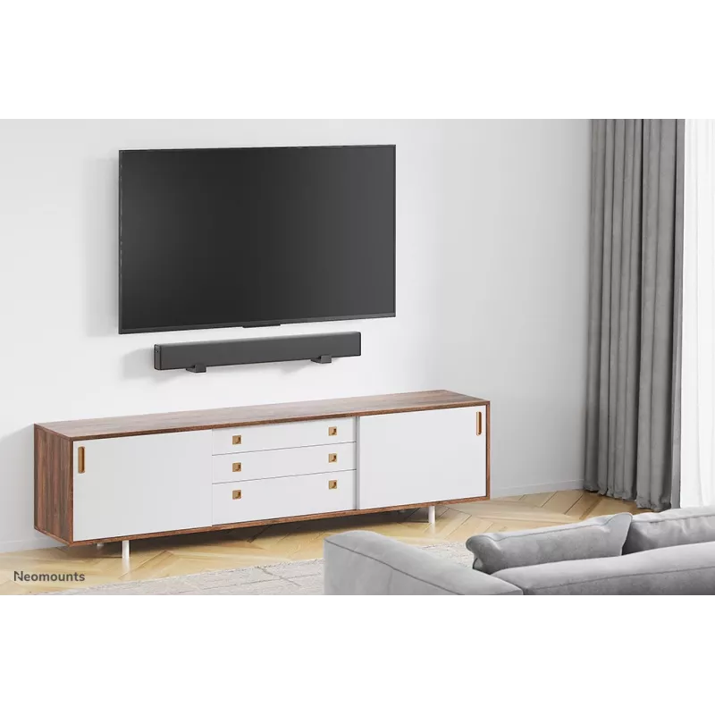 Suporte de parede para videobar/soundbar Neomounts AWL29-550BL1 – máx. 15 kg – universal