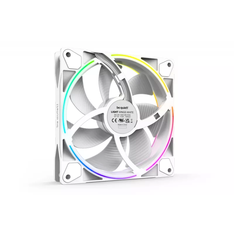 Ventoinhas para caixa be quiet! Light Wings White | 140mm PWM, pack de três, 14 cm, 3 unid.