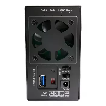 LC-POWER Lc-35u3-raid-2, caixa externa para 2 discos rígidos de 3,5