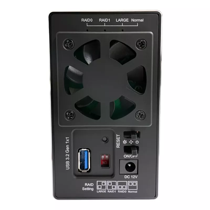 LC-POWER Lc-35u3-raid-2, caixa externa para 2 discos rígidos de 3,5