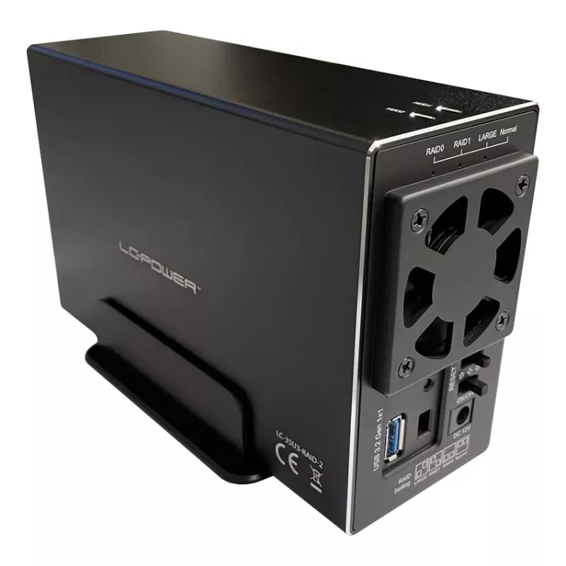 LC-POWER Lc-35u3-raid-2, caixa externa para 2 discos rígidos de 3,5