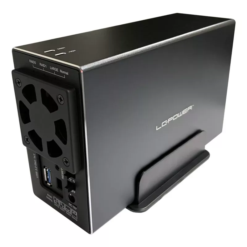 LC-POWER Lc-35u3-raid-2, caixa externa para 2 discos rígidos de 3,5