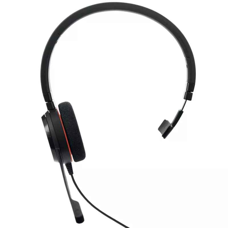 Jabra EVOLVE 20 UC Mono, com fios, escritório/callcenter, 142 g, headset, preto