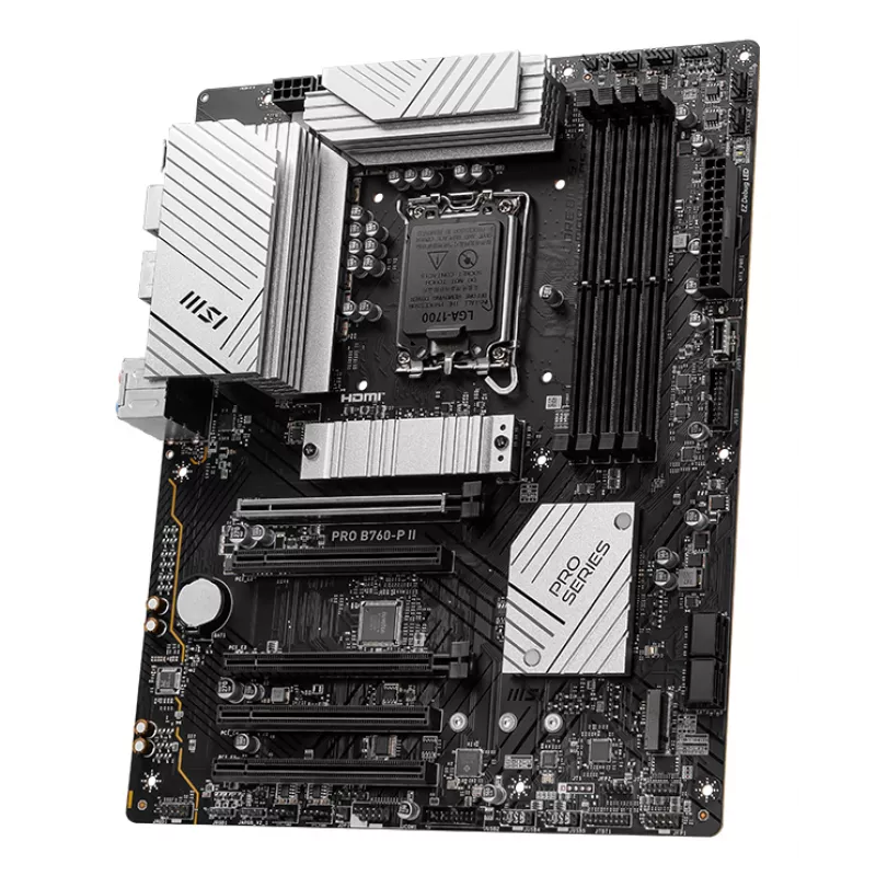 Motherboard MSI PRO B760‑P II ATX – Intel B760, LGA 1700, DDR5, 4x DIMM, 256 GB, LAN 2.5Gb, HDMI 2.1, 2x M.2