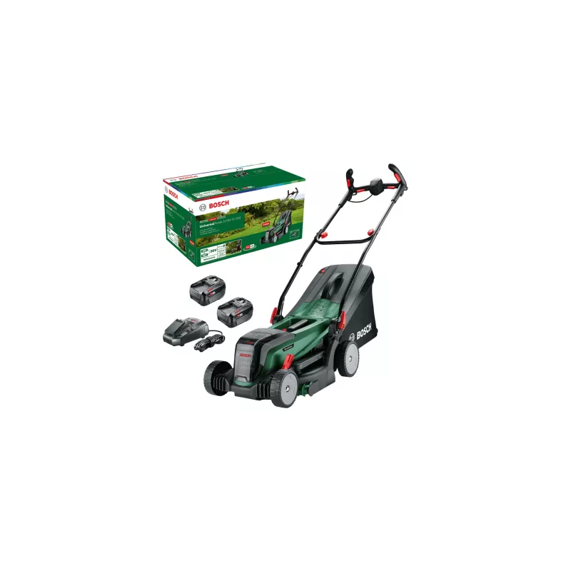 Corta-relvas a bateria Bosch 37-550 preto, verde