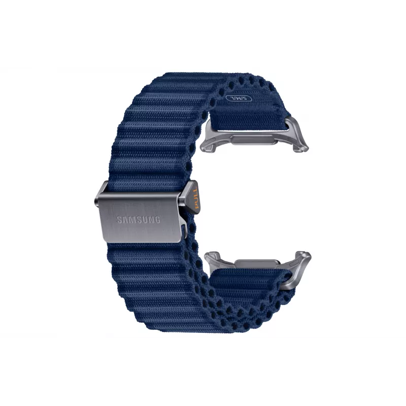 Pulseira Samsung Trail para Galaxy Watch Ultra, pulseira, smartwatch, azul, Samsung, Galaxy Watch Ultra, titânio, nylon, aço inoxidável