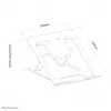 Suporte para portátil Neomounts NSLS085SILVER 10–17 polegadas – dobrável – compacto – universal