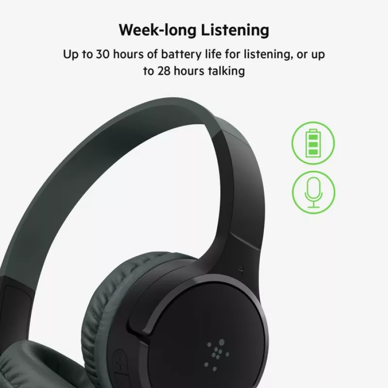 BELKIN Headset Kids - Soundform Kids - Estéreo - Preto