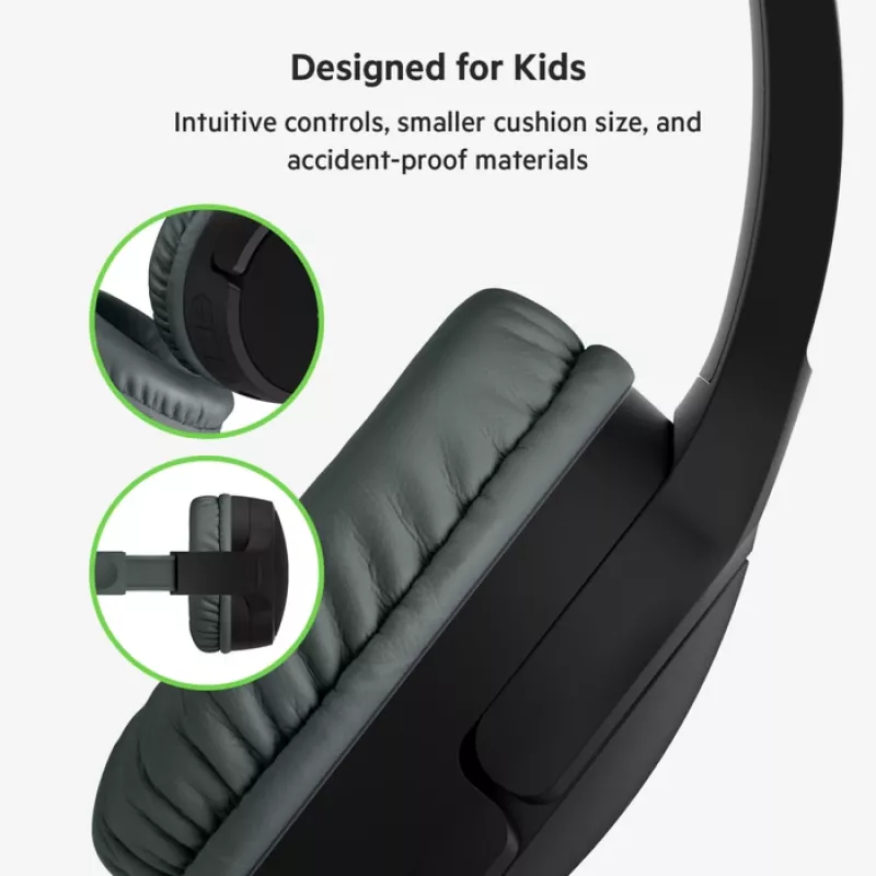 BELKIN Headset Kids - Soundform Kids - Estéreo - Preto