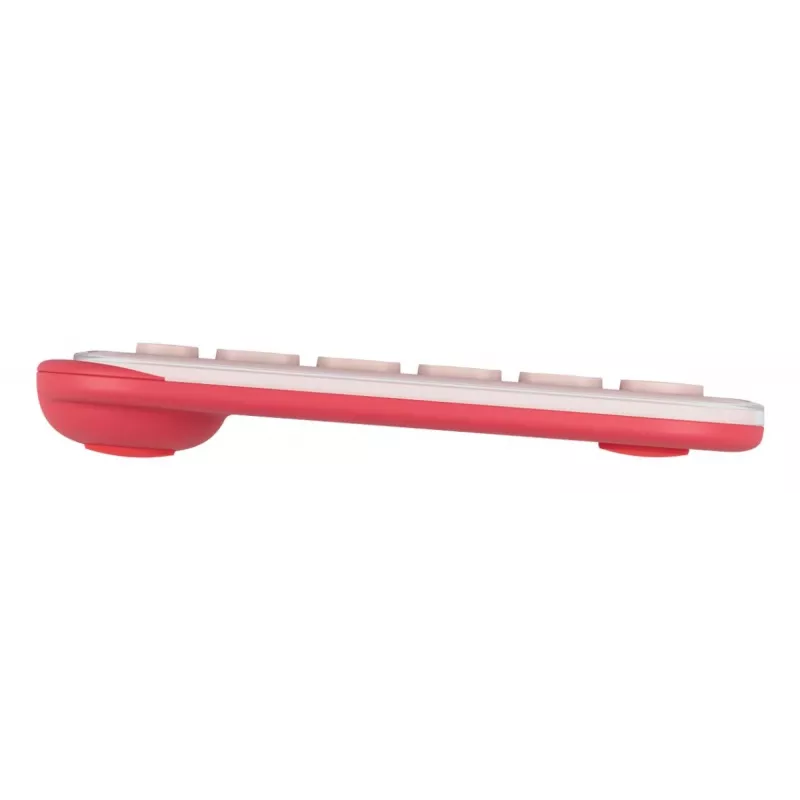 LOGITECH Teclado sem fios - Pop Icon Keys - Rosa e branco sujo Qwerty Uk