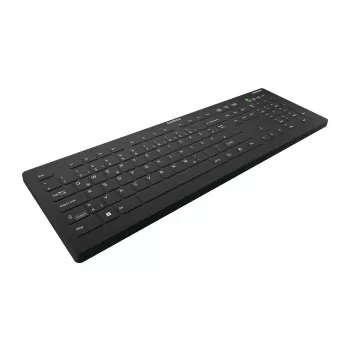 Contour Design Active Key Contour QuickClean Teclado médico com cobertura removível tamanho completo sem fios Preto DE C8112