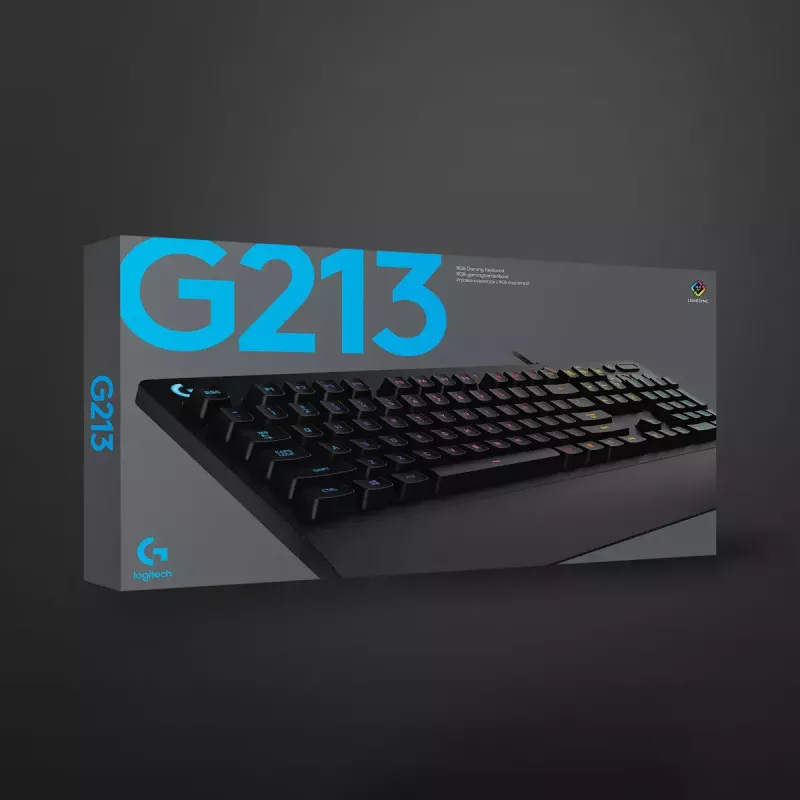 Teclado gaming Logitech G G213 Prodigy tamanho completo RGB LED com fios