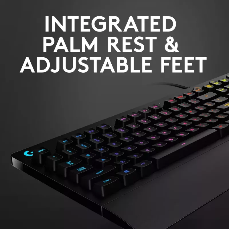Teclado gaming Logitech G G213 Prodigy tamanho completo RGB LED com fios