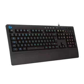 Teclado gaming Logitech G G213 Prodigy tamanho completo RGB LED com fios