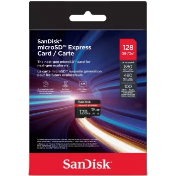 Cartão MicroSD SanDisk 128 GB UHS-I Express SDSQXFN-128G-GN4NN