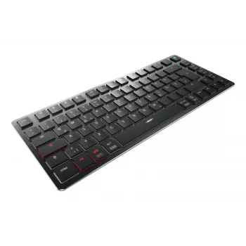 CHERRY KW X ULP 2.0 MINI teclado Home/Office USB + RF Wireless + Bluetooth QWERTZ alemão preto