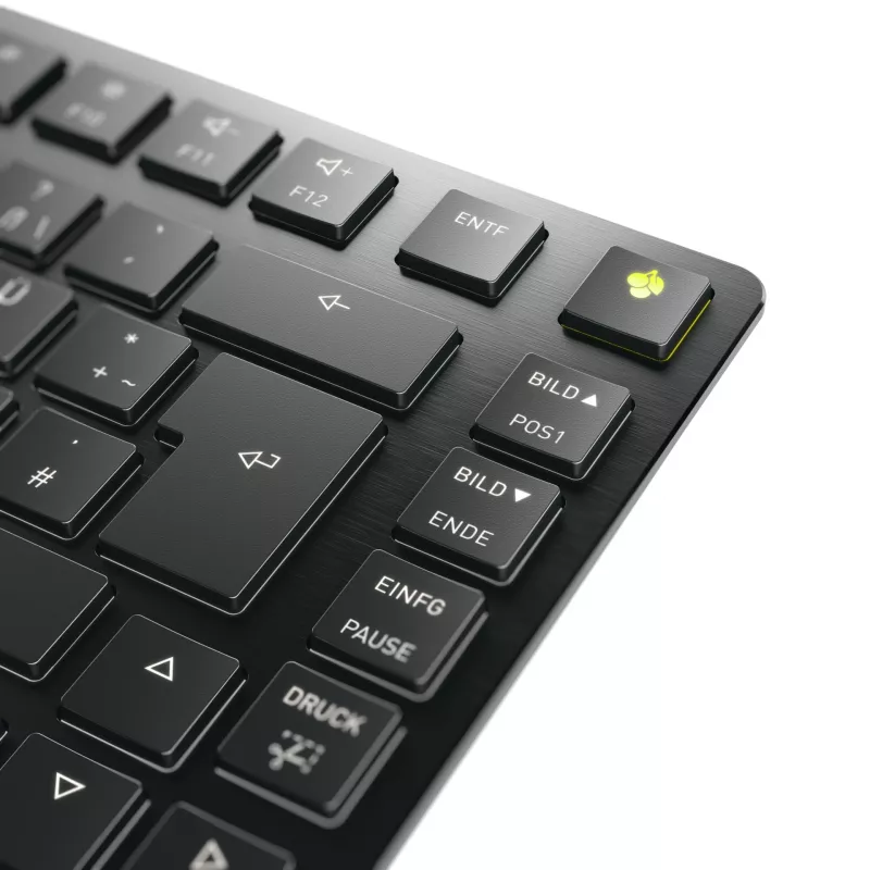 CHERRY KW X ULP 2.0 MINI teclado Home/Office USB + RF Wireless + Bluetooth QWERTZ alemão preto