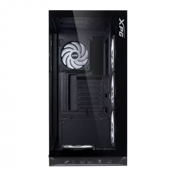 XPG INVADER X BTF caixa MID-TOWER preta, Midi Tower, PC, preto, ATX, micro ATX, Mini-ATX, SPCC, vidro temperado, 17,5 cm