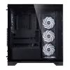 XPG Invader X BTF caixa de PC Midi Tower, ATX/Micro-ATX/Mini-ITX, vidro temperado, 5 ventoinhas ARGB de 120 mm, USB-C, sem fonte de alimentação, preta