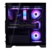 XPG Invader X BTF caixa de PC Midi Tower, ATX/Micro-ATX/Mini-ITX, vidro temperado, 5 ventoinhas ARGB de 120 mm, USB-C, sem fonte de alimentação, preta