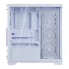 XPG Invader X BTF caixa de PC Midi Tower, ATX/Micro-ATX/Mini-ITX, painel lateral transparente, 5 ventoinhas ARGB de 120 mm, USB-C, sem fonte de alimentação, branca