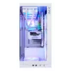 XPG Invader X BTF caixa de PC Midi Tower, ATX/Micro-ATX/Mini-ITX, painel lateral transparente, 5 ventoinhas ARGB de 120 mm, USB-C, sem fonte de alimentação, branca