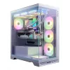 XPG Invader X BTF caixa de PC Midi Tower, ATX/Micro-ATX/Mini-ITX, painel lateral transparente, 5 ventoinhas ARGB de 120 mm, USB-C, sem fonte de alimentação, branca