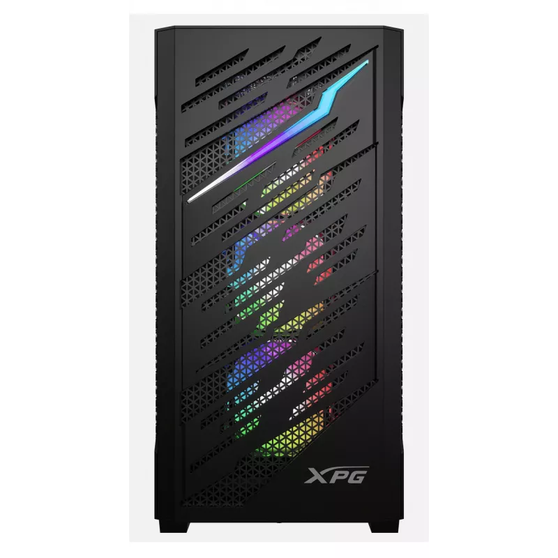 XPG STARKER AIR BTF caixa mid-tower preta, Midi Tower, PC, preto, ATX, EATX, micro ATX, Mini-ITX, SPCC, vidro temperado, Gaming