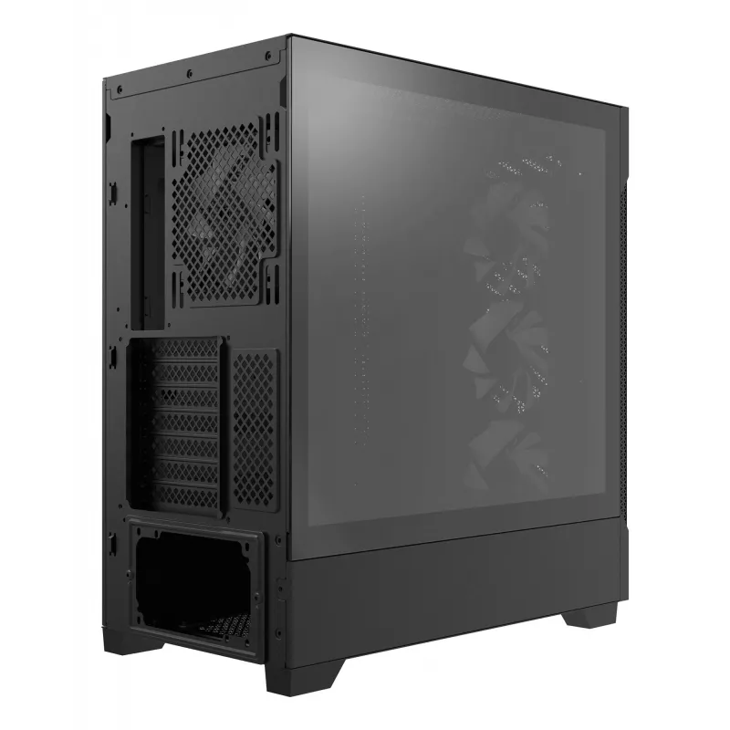 XPG STARKER AIR BTF caixa mid-tower preta, Midi Tower, PC, preto, ATX, EATX, micro ATX, Mini-ITX, SPCC, vidro temperado, Gaming
