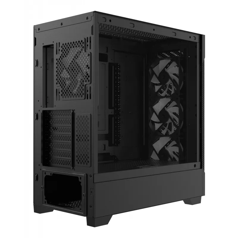 XPG STARKER AIR BTF caixa mid-tower preta, Midi Tower, PC, preto, ATX, EATX, micro ATX, Mini-ITX, SPCC, vidro temperado, Gaming
