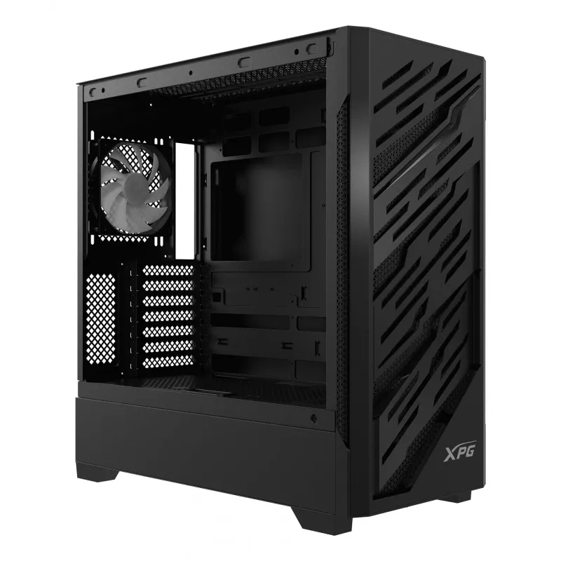 XPG STARKER AIR BTF caixa mid-tower preta, Midi Tower, PC, preto, ATX, EATX, micro ATX, Mini-ITX, SPCC, vidro temperado, Gaming