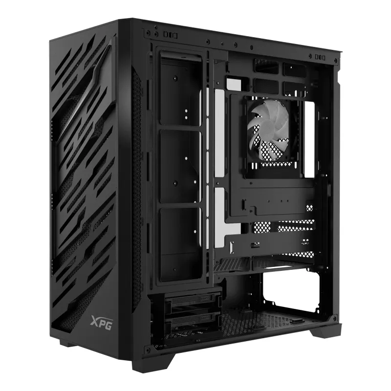 XPG STARKER AIR BTF caixa mid-tower preta, Midi Tower, PC, preto, ATX, EATX, micro ATX, Mini-ITX, SPCC, vidro temperado, Gaming