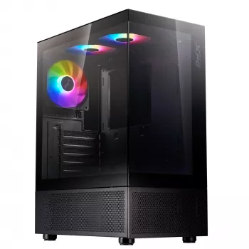 XPG INVADER X MINI caixa MID-TOWER COMPACTA preta, Midi Tower, PC, preto, ATX, micro ATX, Mini-ITX, SPCC, 16,6 cm
