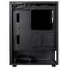 XPG Invader X Mini caixa de PC Midi Tower, ATX/Micro-ATX/Mini-ITX, vidro temperado, 5 ventoinhas ARGB de 120 mm, USB-C, sem fonte de alimentação, preta