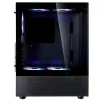 XPG Invader X Mini caixa de PC Midi Tower, ATX/Micro-ATX/Mini-ITX, vidro temperado, 5 ventoinhas ARGB de 120 mm, USB-C, sem fonte de alimentação, preta