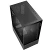 XPG Invader X Mini caixa de PC Midi Tower, ATX/Micro-ATX/Mini-ITX, vidro temperado, 5 ventoinhas ARGB de 120 mm, USB-C, sem fonte de alimentação, preta