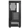 XPG Invader X Mini caixa de PC Midi Tower, ATX/Micro-ATX/Mini-ITX, vidro temperado, 5 ventoinhas ARGB de 120 mm, USB-C, sem fonte de alimentação, preta